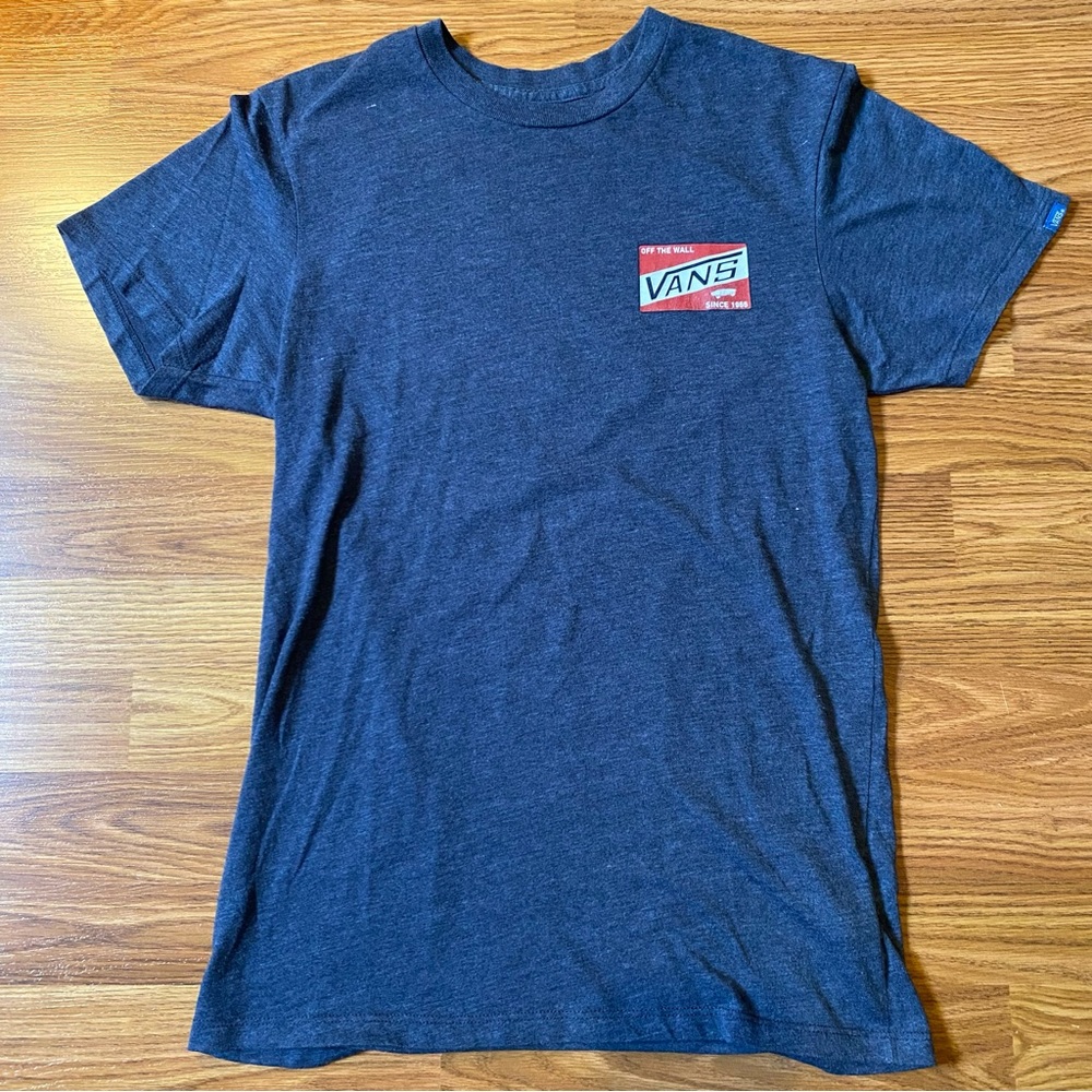 Vans skateboarding logo t-shirt, navy, size S